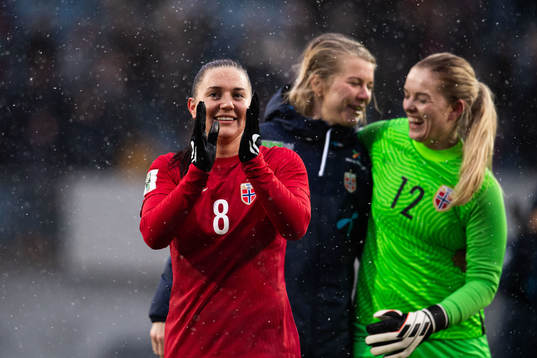 Vilde Bøe Risa of Norway celebrates