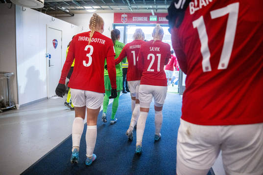 Maria Thorisdottir of Norway at half-time