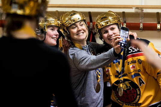 Luleå spelarna jublar