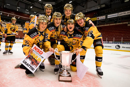 Luleå spelarna jublar