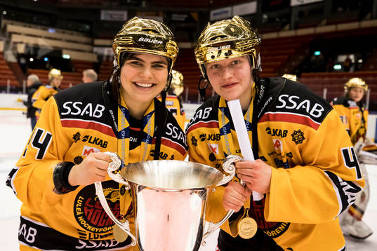 Luleå spelarna jublar