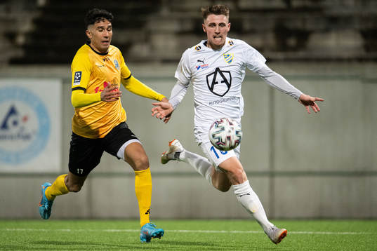 Lunds Elyas Bouzaiene mot IFK Malmös Hampus Ferhm