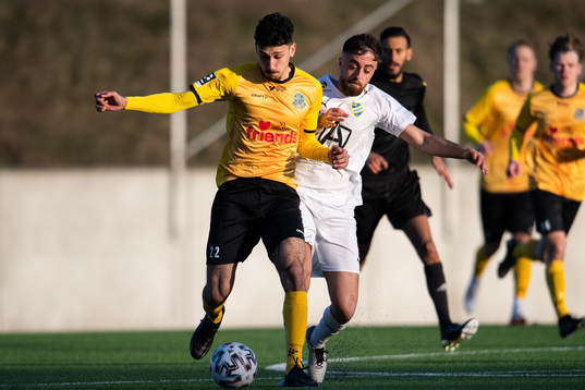 Lunds Dion Krasniqi och IFK Malmös Alan Asaad