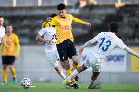Lunds Dion Krasniqi och IFK Malmös Geronimo Balint
