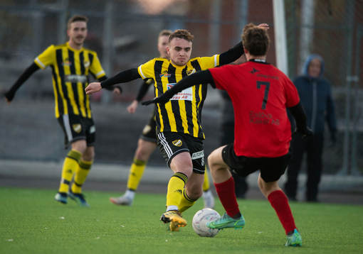 IFK Hässleholms  Ludvig Hegdal i matchen i div. 2 Södra