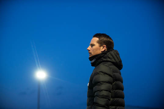 IFK Hässleholms tränare Johan Persson i matchen i div. 2