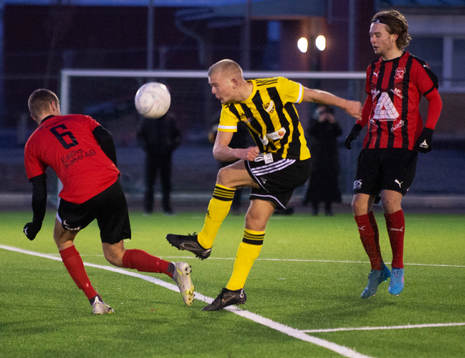 IFK Hässleholms Olle Kjellman Olblad i matchen i div. 2