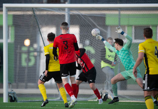 IFK Hässleholms Max Nilsson gör 2-0 i matchen i div. 2