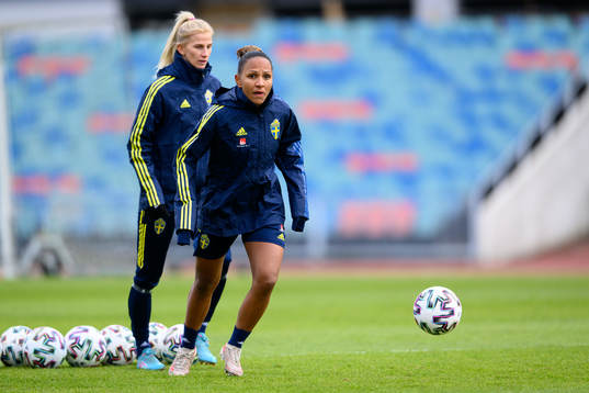 Madelen Janogy of the Swedish women's national football team