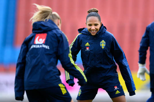 Madelen Janogy of the Swedish women's national football team