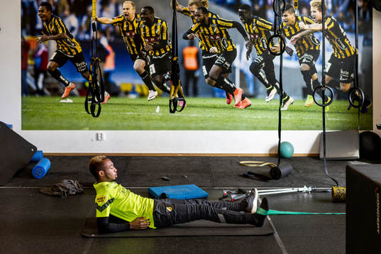 Häckens Benie Traoré rehab tränar