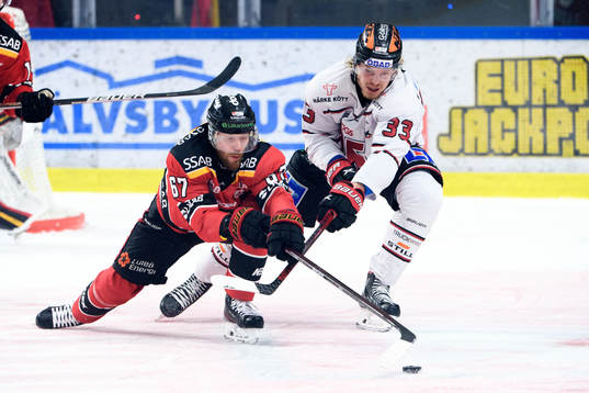 Luleås Linus Omark och Örebros Christopher Mastomäki