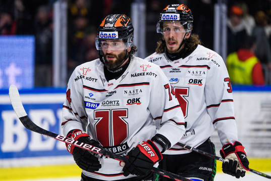 Örebros Nick Ebert och Libor Sulak deppar