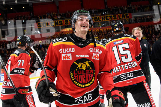Luleås Isac Brännström jublar