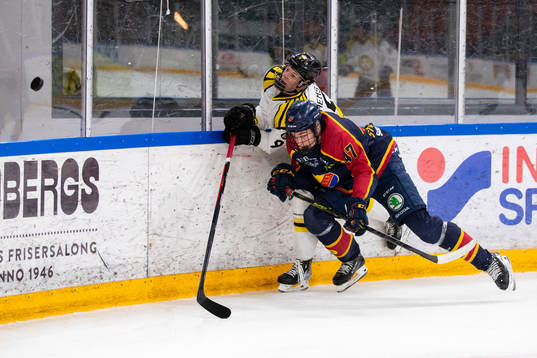 Brynäs Linus Hemström och Djurgårdens Lucas Stockselius
