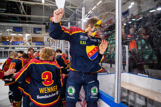 Djurgårdens Sebastian Lillsund jublar