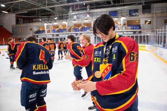 Djurgårdens Wilhelm Forsberg jublar
