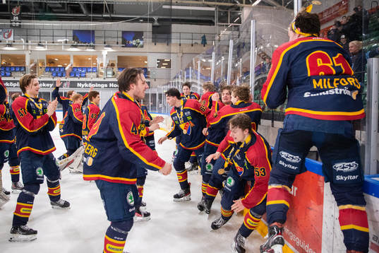 Djurgårdens spelare jublar