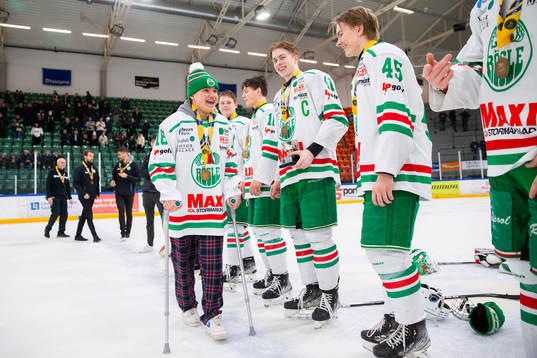 Rögles William Svensson, Simon Zether och Max Karlsson