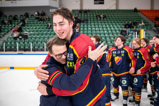 Djurgårdens assisterande tränare Magnus Welin och Victor