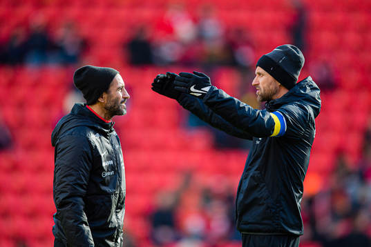 Hassan el Fakiri, assistant coach of Brann, and Eirik