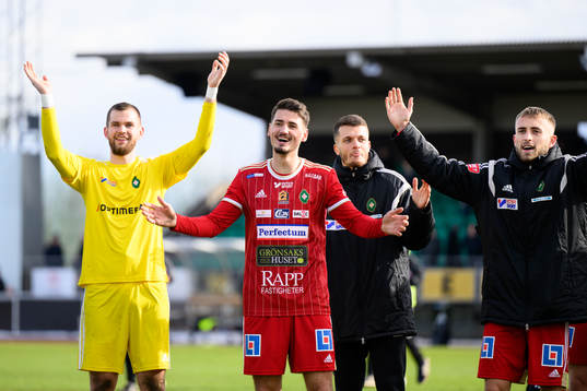 Skövdes målvakt Markus Fröjd, Aldin Basic och Jack