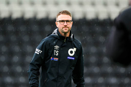 Degerfors tränare Tobias Solberg