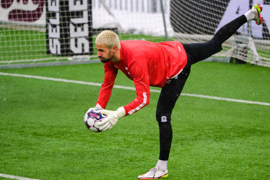 Degerfors målvakt Alfie Malik Whiteman