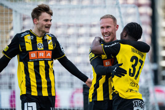 Häckens Oscar Uddenäs, Mikkel Rygaard Jensen och Ibrahim