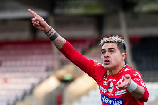 Degerfors Diego Campos jublar