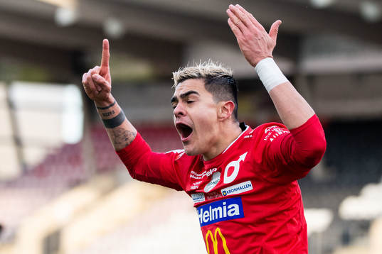 Degerfors Diego Campos jublar