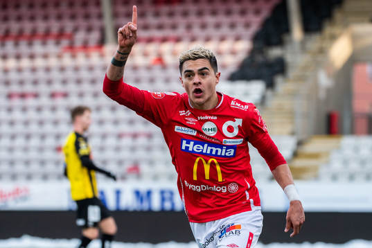 Degerfors Diego Campos jublar