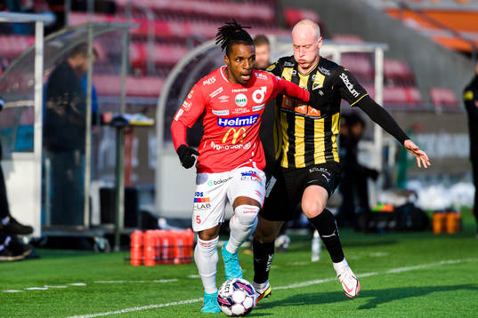 Degerfors Joseph-Claude Agyeman Gyau och Häckens Valgeir