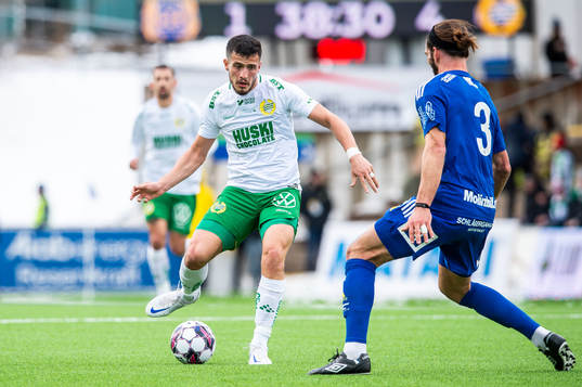 Hammarbys Astrit Selmani och Sundsvalls Forrest Lasso