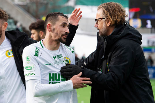 Hammarbys Loret Sadiku och sporchef Jesper Jansson