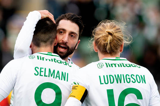 Hammarbys Astrit Selmani, Nahir Besara, Gustav Ludwigson