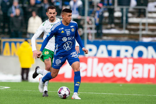 Sundsvalls Joe Corona och Hammarbys Loret Sadiku