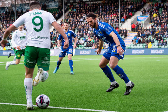 Hammarbys Astrit Selmani och Sundsvalls Forrest Lasso