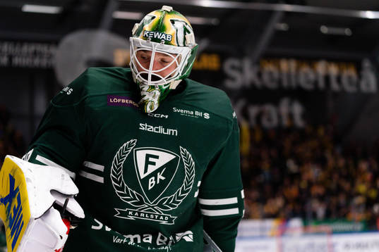 Färjestads målvakt Dominik Furch