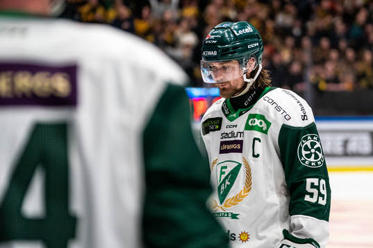 Färjestads Linus Johansson deppar