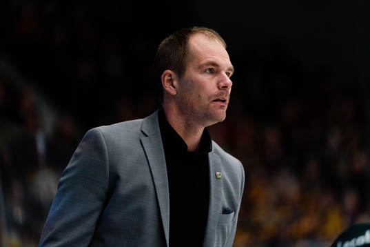 Färjestads tränare Tomas Mitell