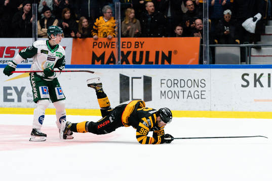 Färjestads Albert Johansson och Skellefteås Rickard Hugg