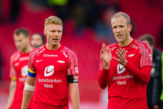 Sivert Heltne Nilsen and Vegard Leikvoll Moberg of Brann