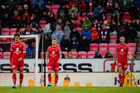 Andreas Skovgaard Larsen and Ruben Kristiansen of Brann
