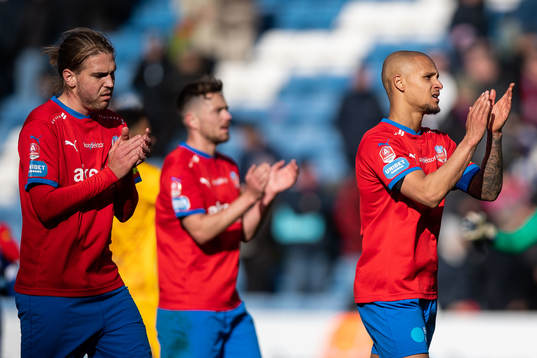 Helsingborgs Charlie Weberg och Anthony van