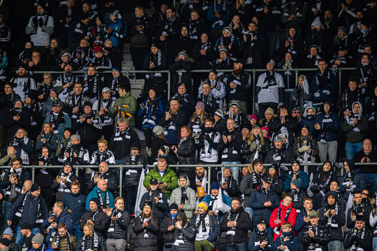 Spectators in the stands