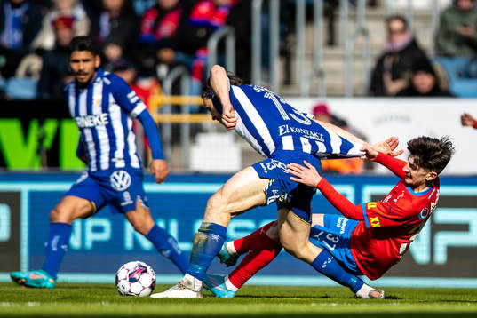 IFK Göteborgs Gustav Svensson och Helsingborgs Armin