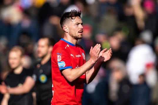 Helsingborgs Viljormur Davidsen deppar