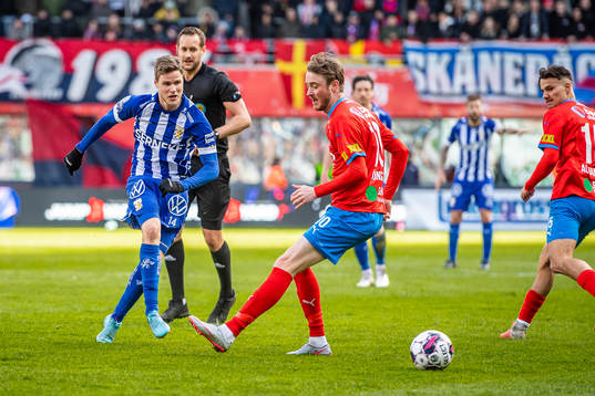 IFK Göteborgs Gustaf Norlin och Helsingborgs Rasmus