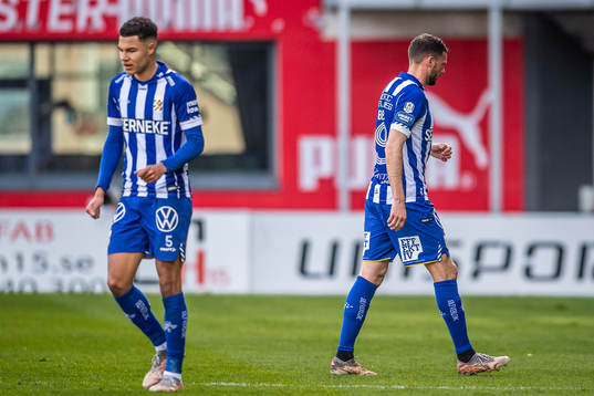 IFK Göteborgs Alexander Jallow och Marcus Berg deppar